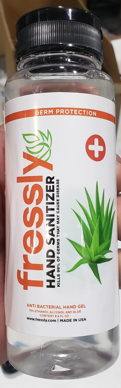 Flip Top Cap - fressly bottle image